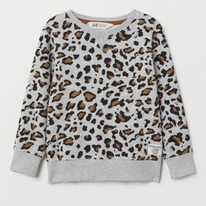 Leopard Print Kids Sweatshirt
